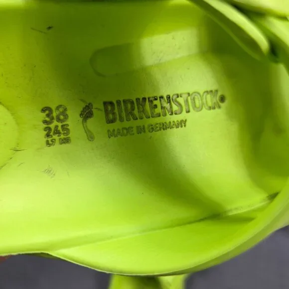 Birkenstock Arizona EVA Neon Active Lime Sandals 38 EU Women’s 7 Men’s 5 Green - Picture 2 of 5